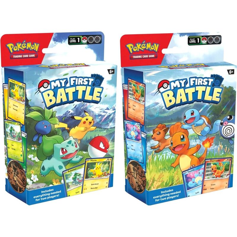Pokémon TCG My First Battle Pack - Bulbasaur Vs Pikachu/Charmander Vs Squirtle (Assortment - Includes 1)