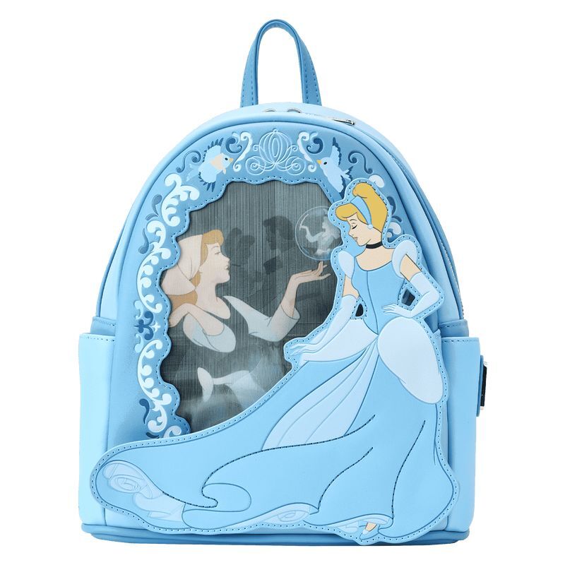 Loungefly! Leather Disney Cinderella Princess Lenticular Series Mini Backpack