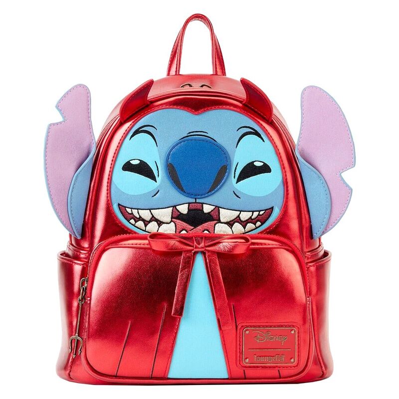 Loungefly! Leather Disney Stitch Devil Cosplay Mini Backpack