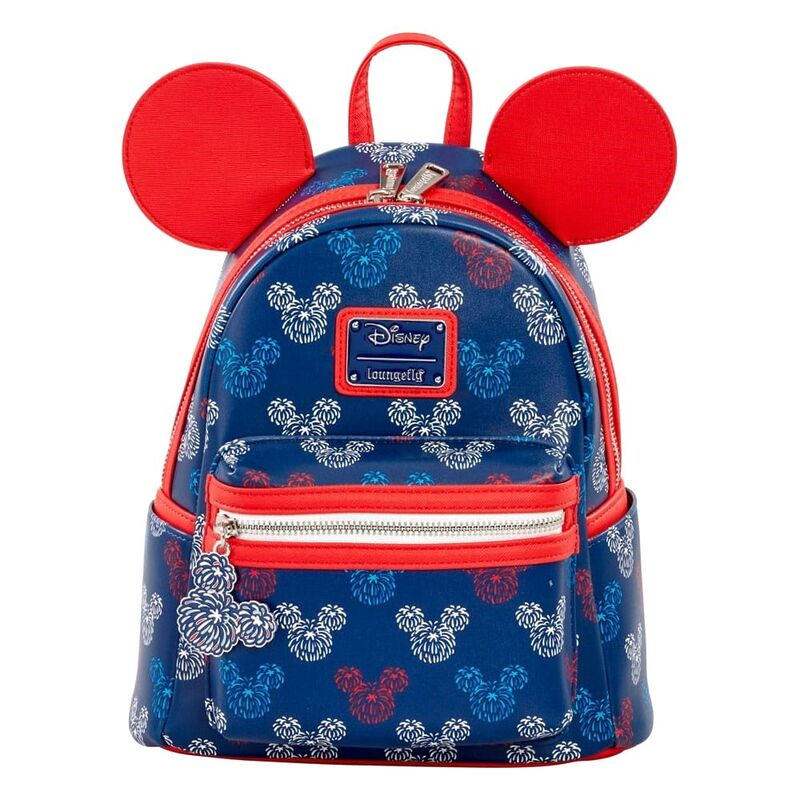 Loungefly! Leather Disney Patriotic Mickey Mini Backpack