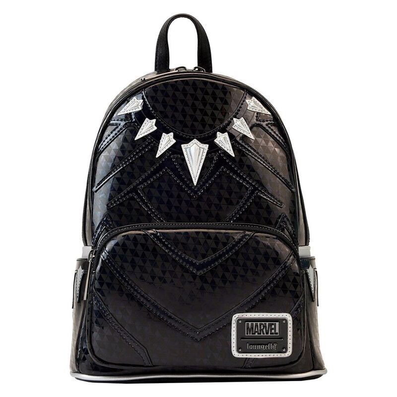 Loungefly! Leather Marvel Shine Black Panther Cosplay Mini Backpack