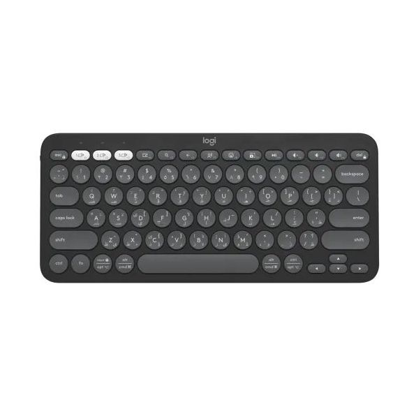 Logitech 920-011867 Pebble Keys 2 K380s Bluetooth Keyboard - Tonal Graphite (English/Arabic)