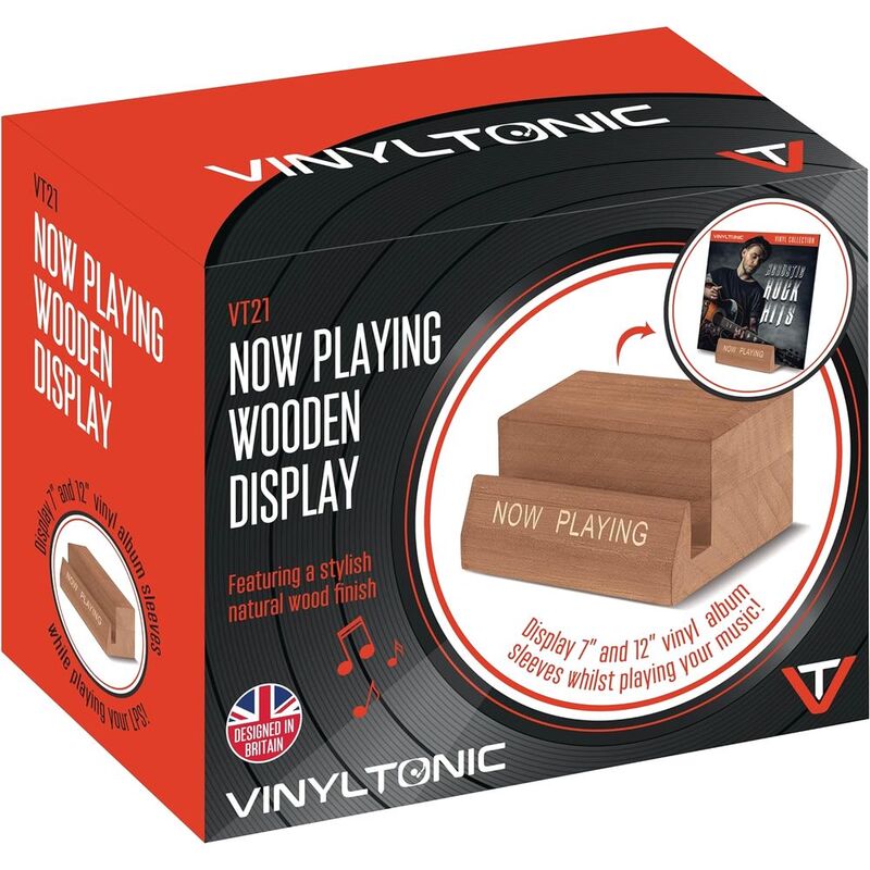 Vinyltonic Now Playing Wooden Stand