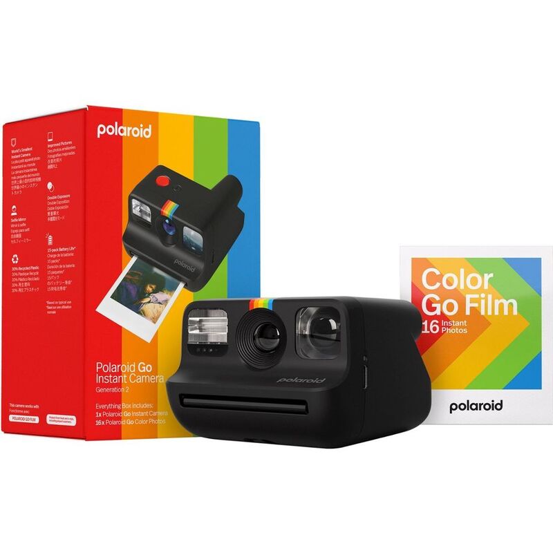 Polaroid Everything Box Polaroid Go 2nd Gen Smallest Instant Camera - Black