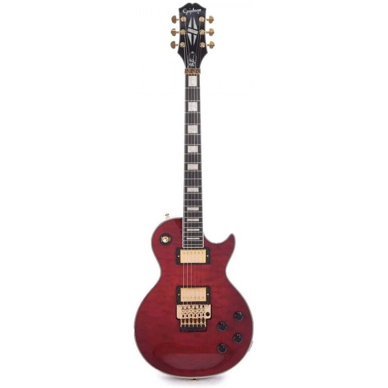 Epiphone Alex Lifeson Les Paul Custom Axcess Electric Guitar - Ruby