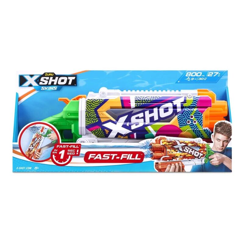 X-Shot Skins Fast-Fill Shotgun Ripple Camo Pump Action Water Blaster
