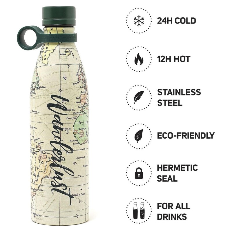 Legami Vacuum Insulated Water Bottle - Hot & Cold 800 ml - Travel