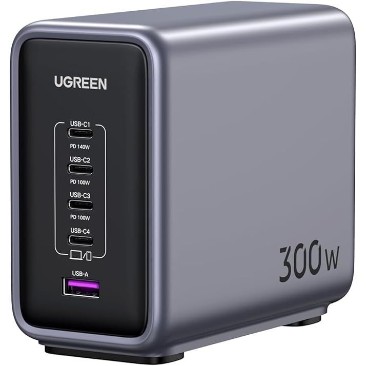 Ugreen Nexode 300W 5-Port PD Gan Fast Charger (UK)