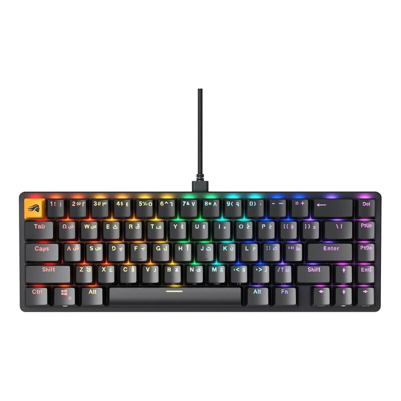 Glorious GMMK2 65% Gaming Keyboard(Pre-Built ANSI) (Arabic) - Black