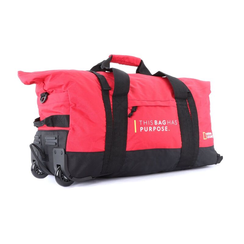 National Geographic Pathway Foldable Travel Wheel Bag 48L (Small) - Red