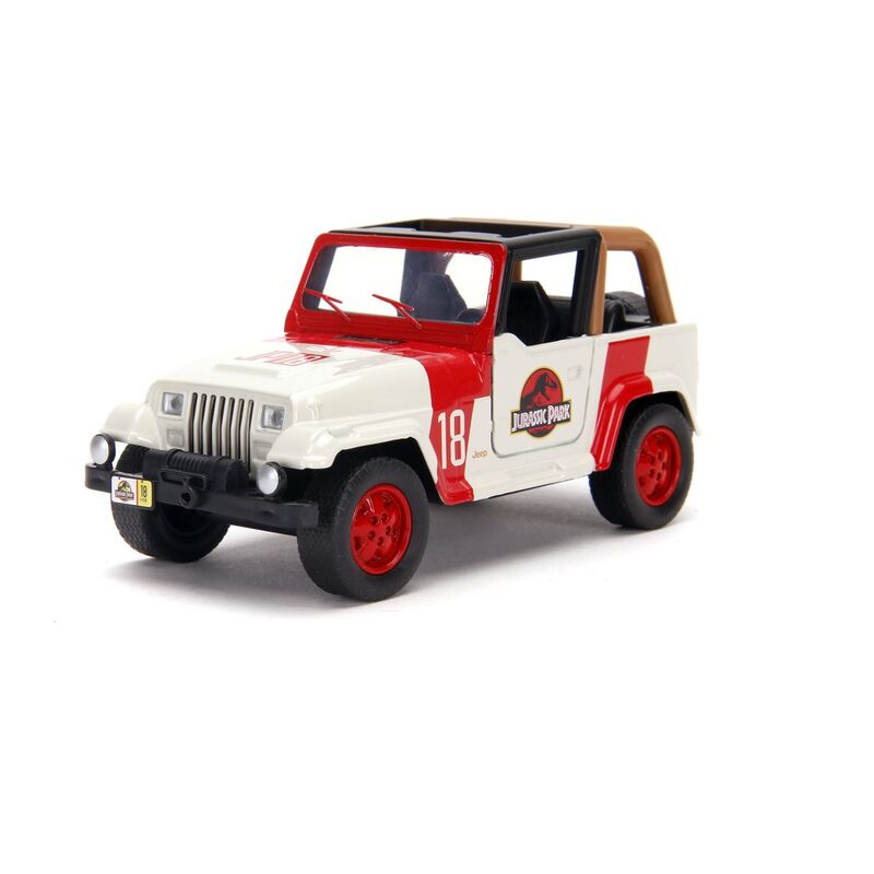 Jada Toys Jurassic World Jeep Wrangler Diecast Model Car 1.32 Scale