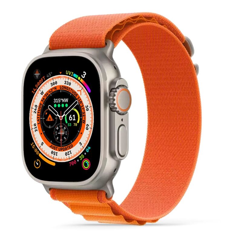 HYPHEN Watch Strap Nylon Loop for Apple Ultra 49mm - Medium - Orange