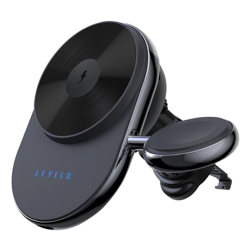Levelo Siena 2-in-1 Wireless Car Charger - Black