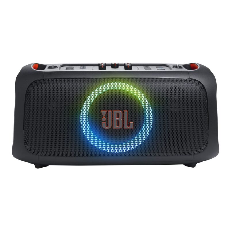 JBL PartyBox On-The-Go Essential Portable party speaker with built-in lights and wireless mic