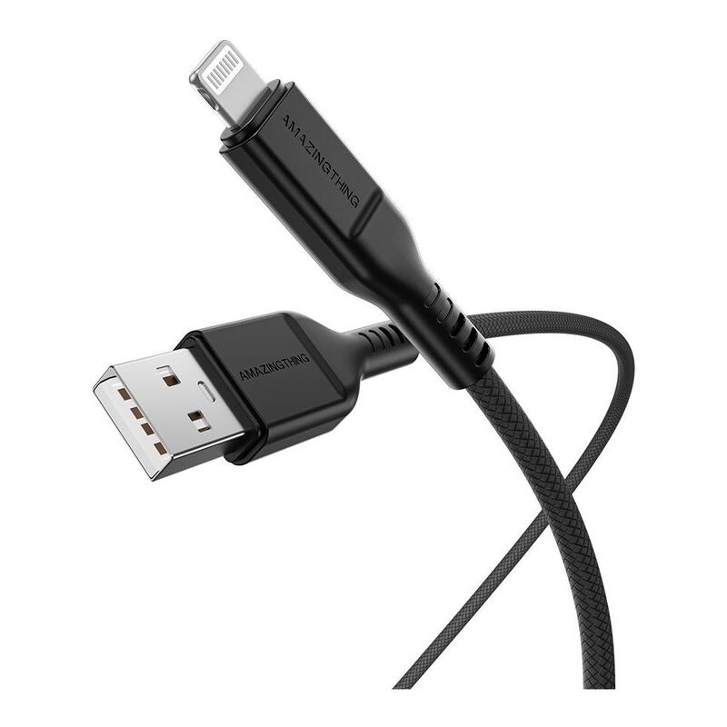 AmazingThing Thunder Pro USB-A to Lightning 3.2A Cable 1.1m - Black