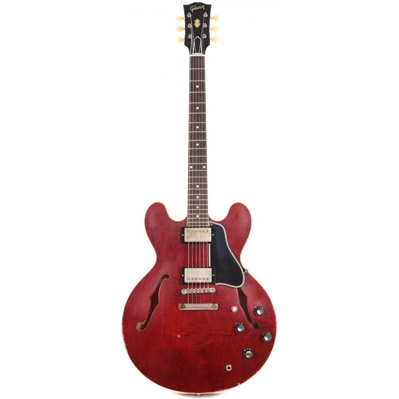 Gibson Custom 61ES335HASCNH1-1961 ES-335 Reissue Semi-hollow Electric Guitar - Murphy Lab Heavy Aged '60s Cherry