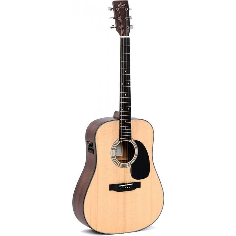 Sigma SDM-STE Guitars D-14 Fret Solid Semi-Acoustic Guitar - Satin - Include Softcase