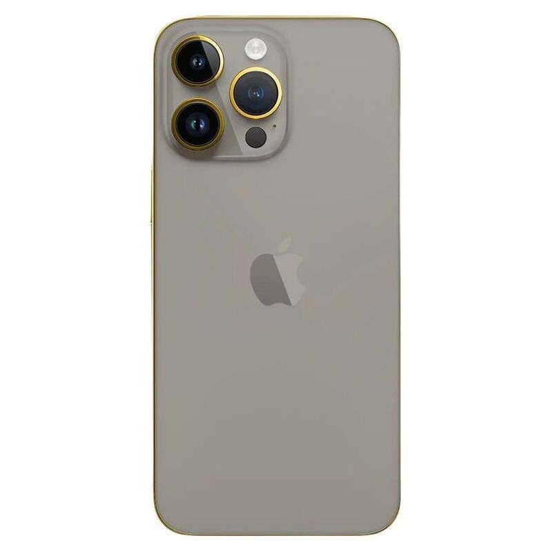 Mansa Design Custom iPhone 15 Pro Max 256GB - Silver Gold Natural