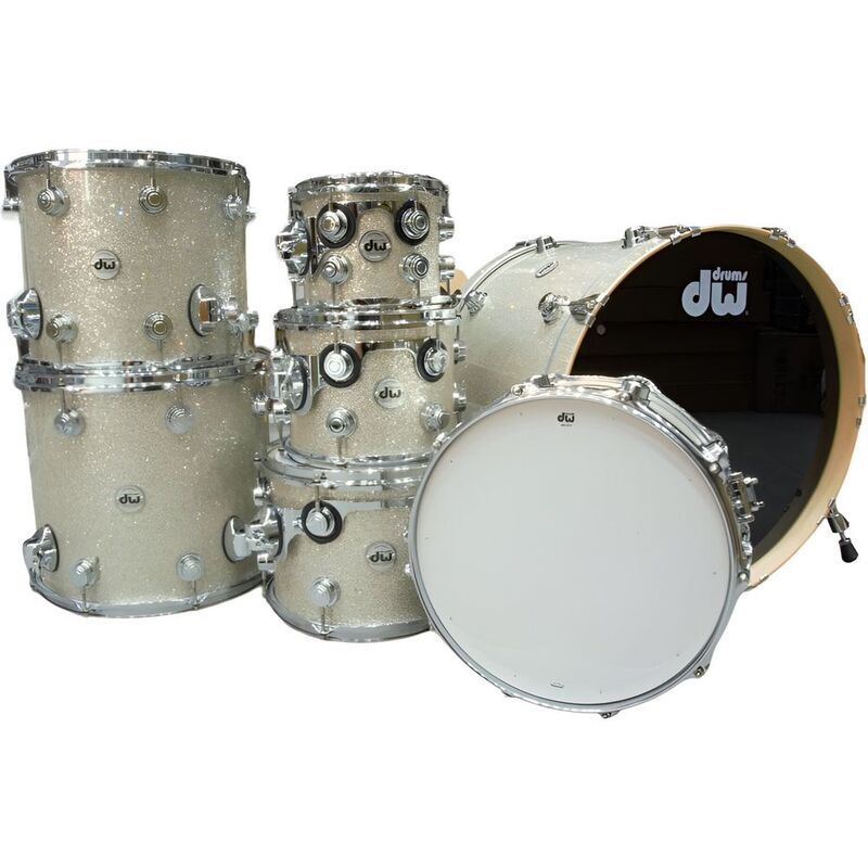 DW Drums DRX-TTCS04 Collector's Series Finish Ply 7-Piece Shell Pack - Broken Glass
