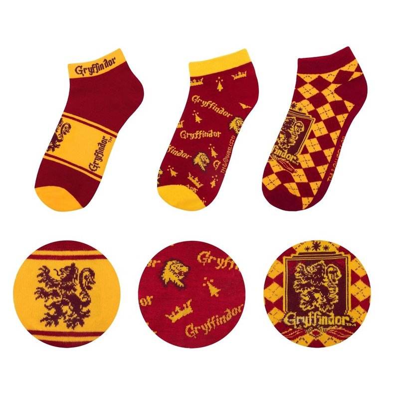 Cinereplicas Harry Potter Ankle Socks (Set of 3) - Gryffindor
