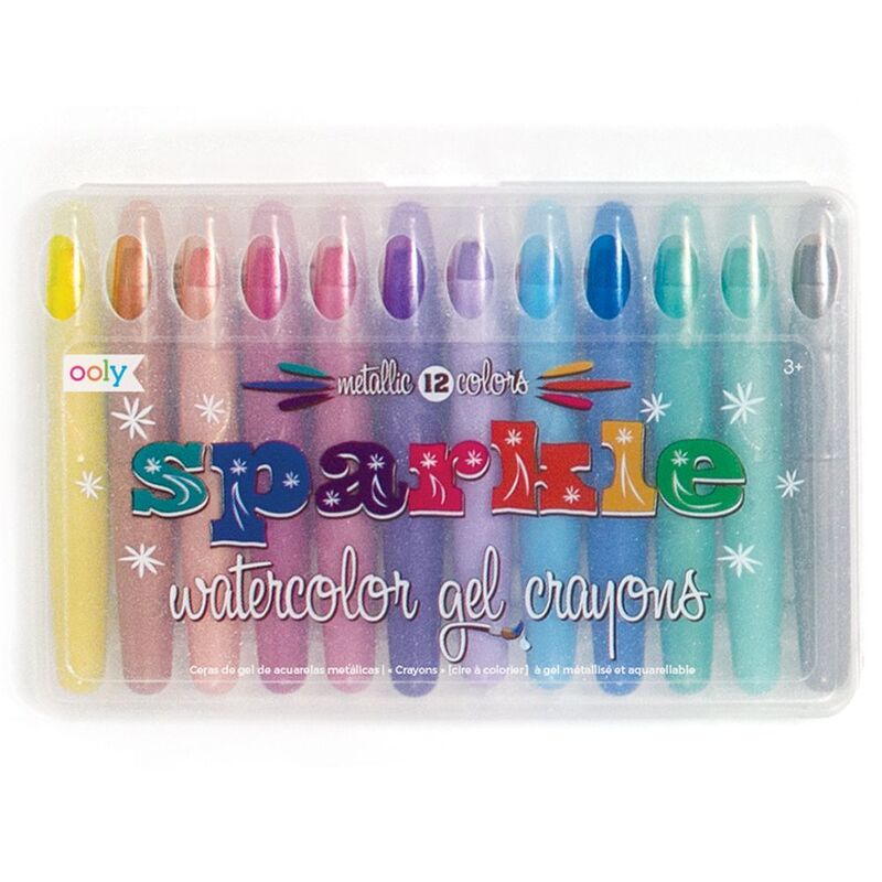 Ooly Sparkle Watercolor Gel Crayons - Set of 12