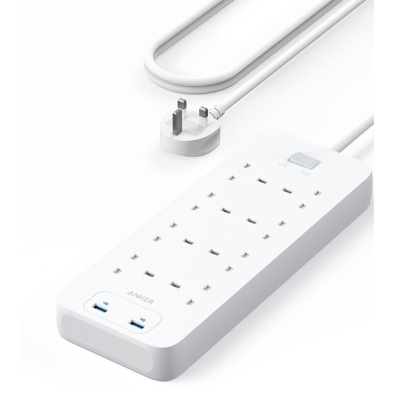 Anker 342 USB Power Strip - White