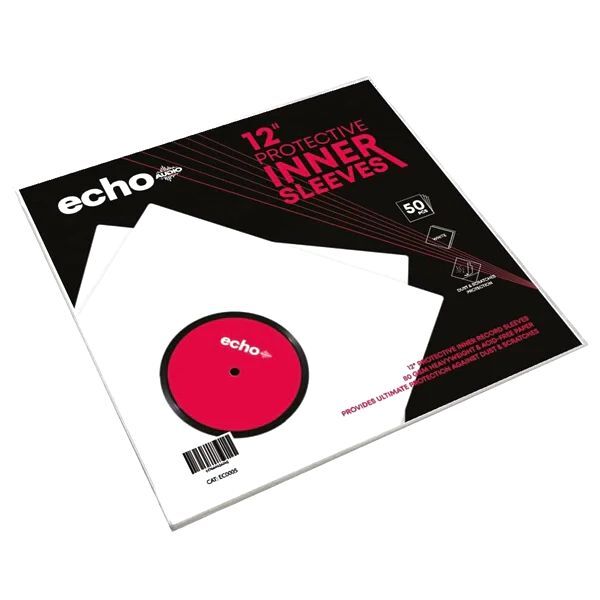 Echo Audio Inner Paper Sleeves Pack (12.75 x 12.75-Inch) (Pack of 50)