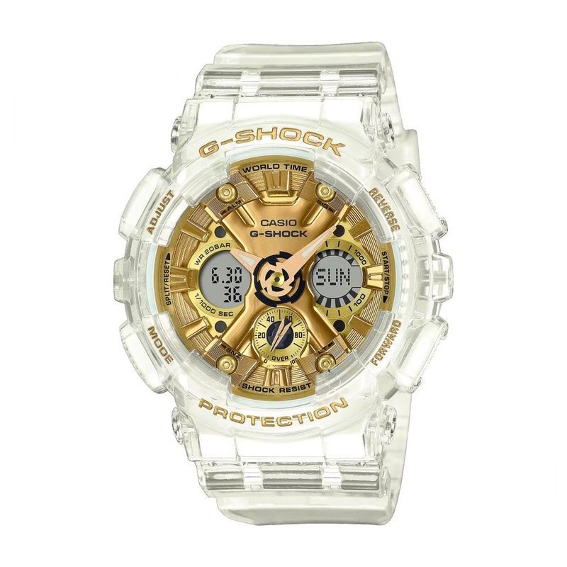 Casio G-Shock GMA-S120SG-7ADR Analog Digital Women's Watch White Translucent