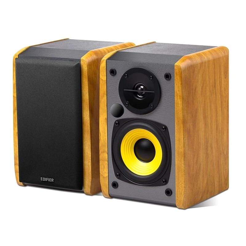 Edifier R1010BT Powered Bluetooth Bookshelf Studio Speakers 24W - Brown