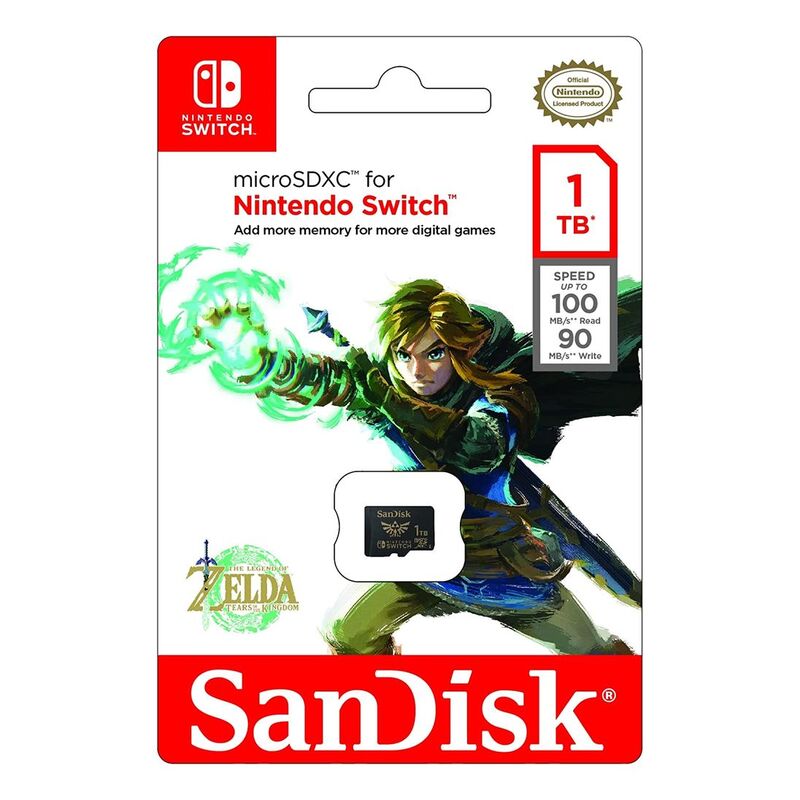 SanDisk Nintendo MicroSDXC UHS-I card for Nintendo Switch Zelda Edition- 1TB