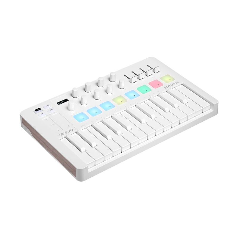 Arturia Minilab MK-III Midi 25-Note Compact Keyboard - White