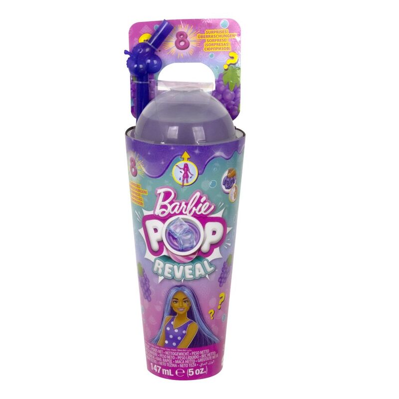 Barbie️ Pop Reveal Juicy Fruit Series Grape Fruits Doll
