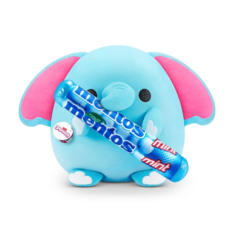 Zuru Snackles Series 1 Lottie The Elephant & Mentos Medium 13-Inch Plush Toy
