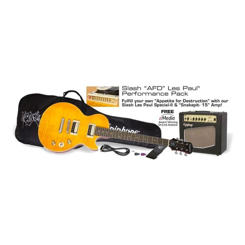 Epiphone Slash 'AFD' Les Paul Performance Pack Electric Guitar with Amplifier