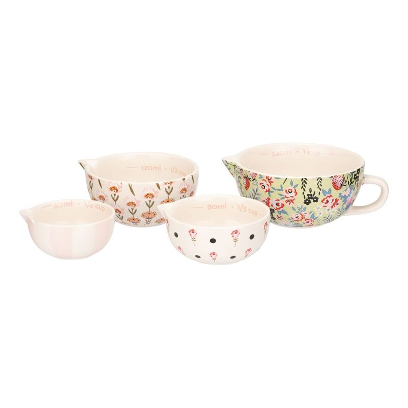Cath Kidston Painted Table Ceramic Measuring Cups (Set of 4)