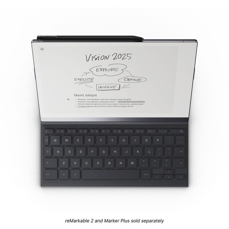 reMarkable Type Folio - Keyboard Cover for Your Paper Tablet - Sepia Brown - UK English Layout