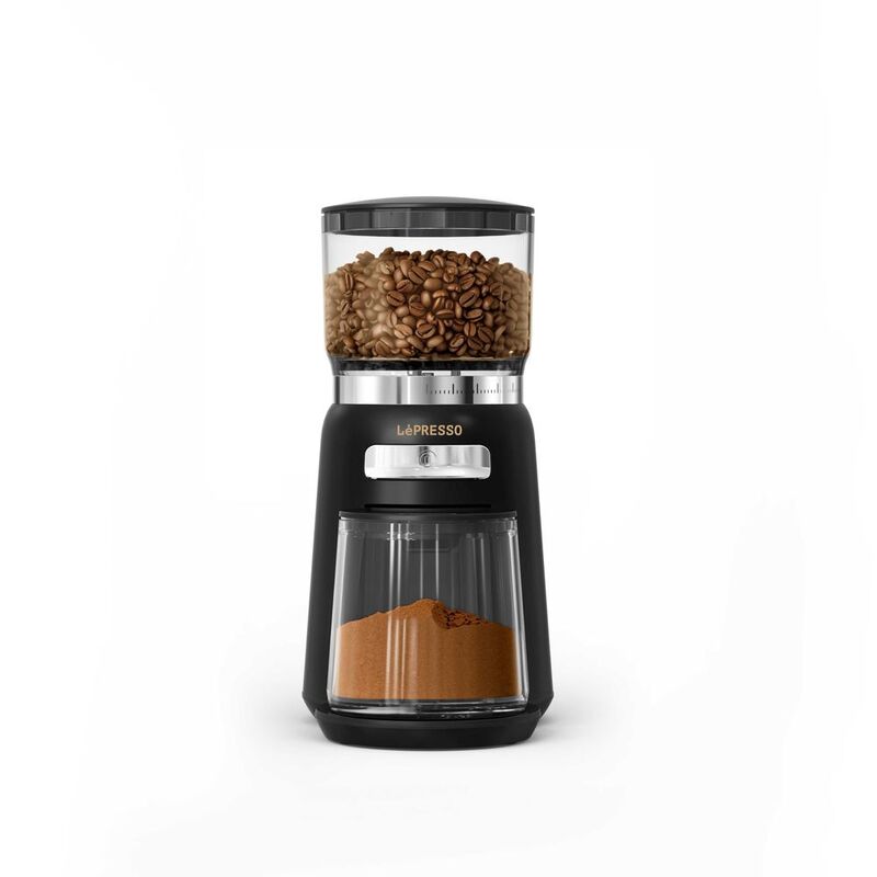 LePresso High Performance Coffee Bean Grinder - Black