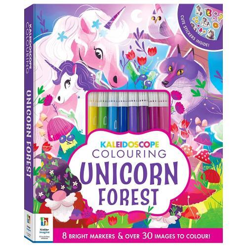 Kaleidoscope Colouring Kit Unicorn Forest | Hinkler Books