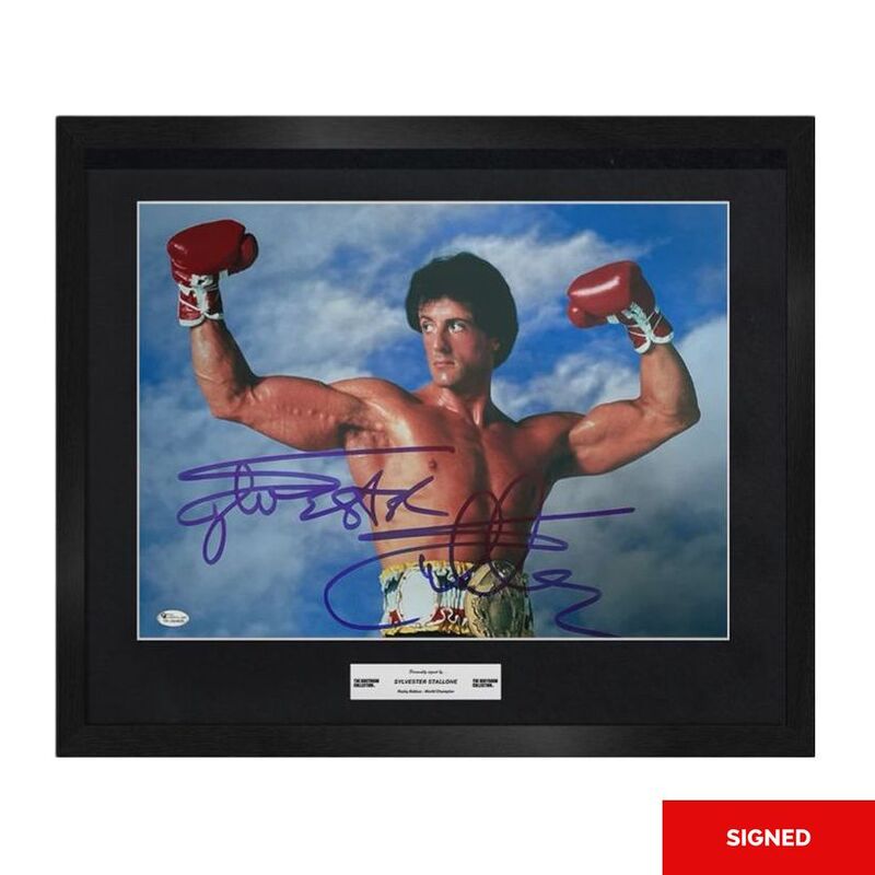 Bootroom Collection Sylvester Stallone Signed Image - Rocky Balboa World Champion