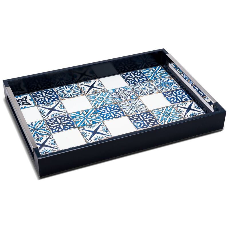 Roomours Andalusia Tray - Blue (48 x 33.5 x 5 cm)