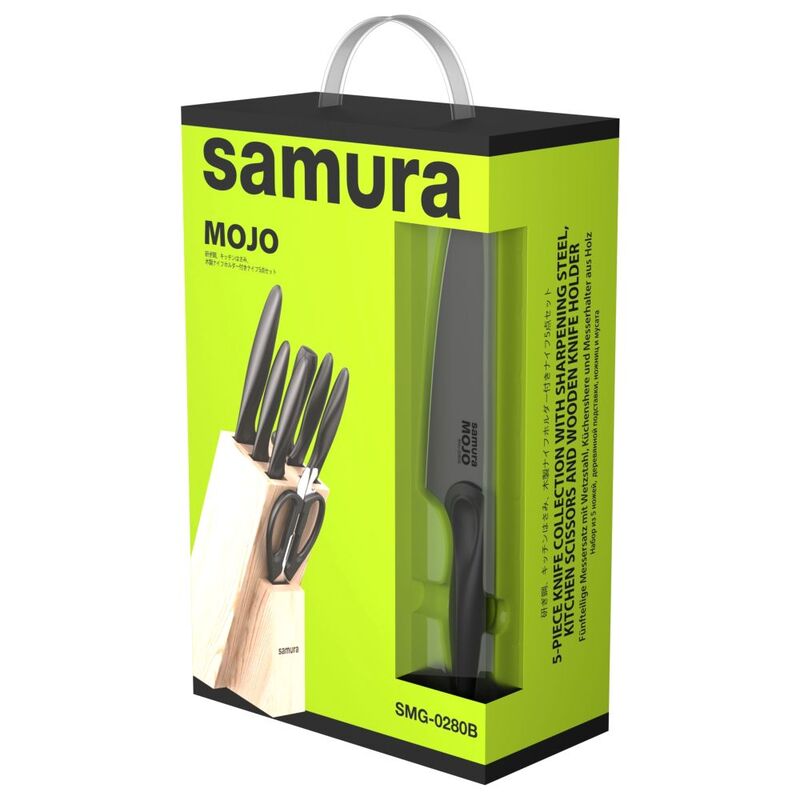 Samura Mojo Knife Block (Set Of 8) - Black