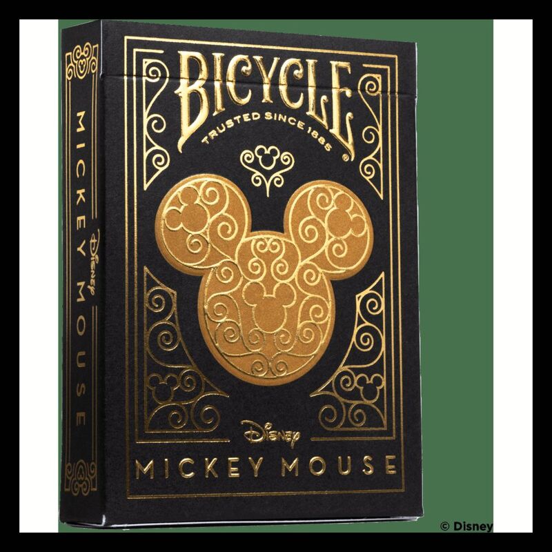 Bicycle Playing Cards Disney Black & Gold Mickey