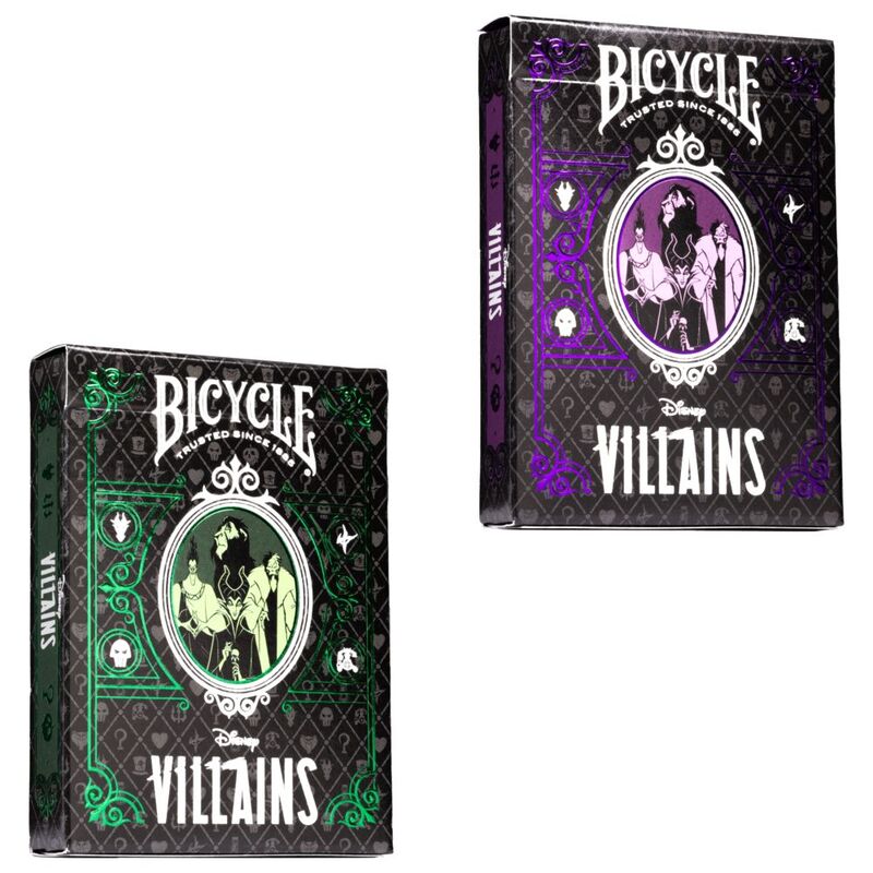 Bicycle Playing Cards Disney Villains (Assorted - Includes 1) (Green/Purple)