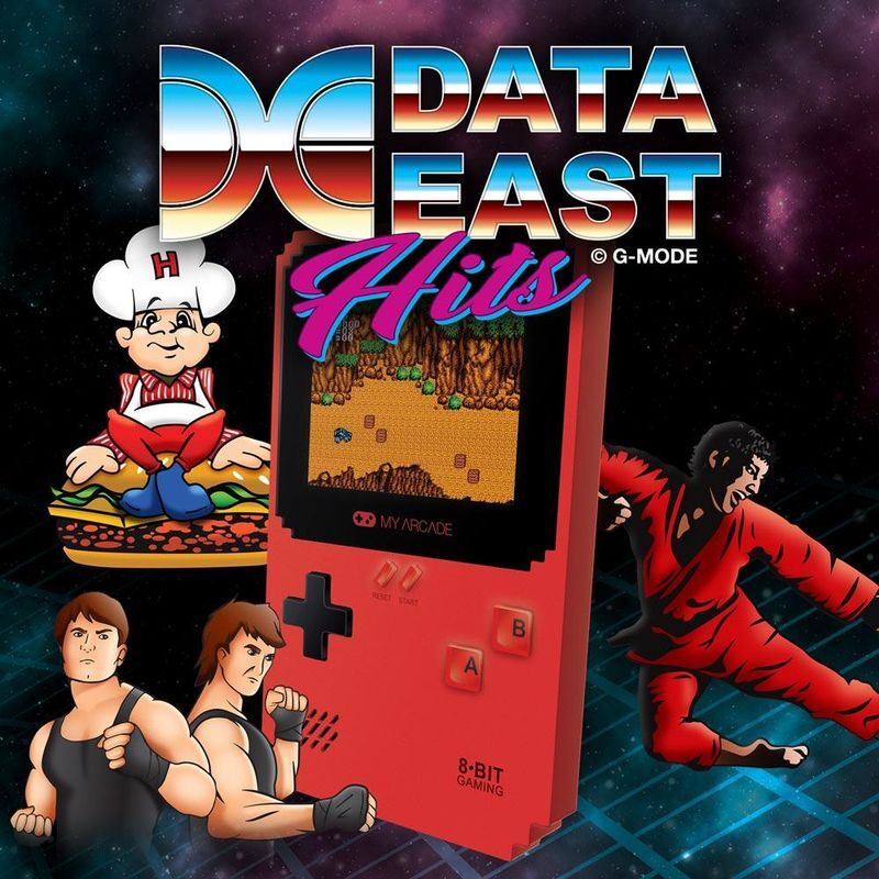 My Arcade Pixel Classic With 300 Data East Games Red