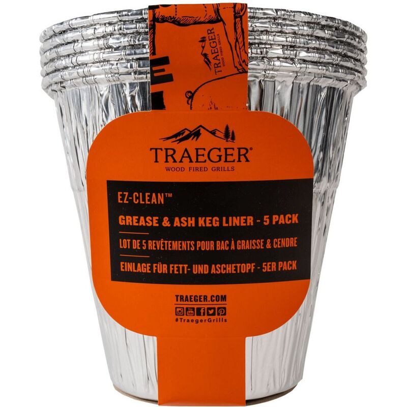 Traeger Grease & Ash Keg Liner 5 Pack - Steel
