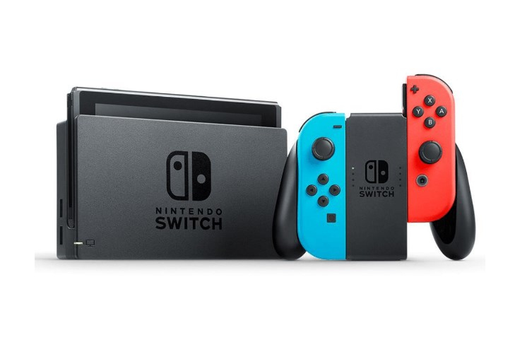 Nintendo Switch V2 Console with Neon Joy-Con Controller (US)