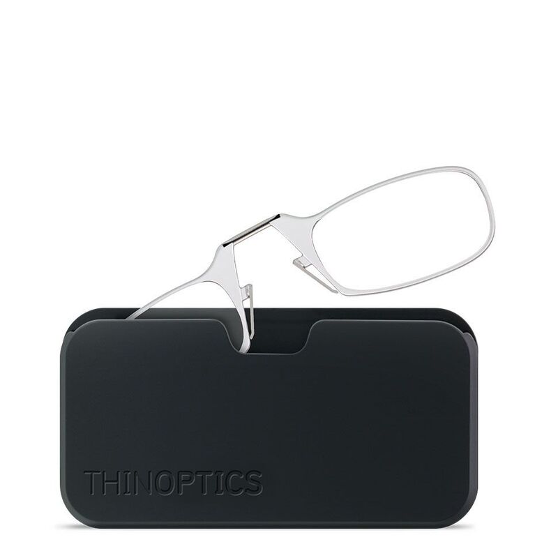 Thinoptics Readers Glasses With Black Universal Pod - Clear (+1.0)