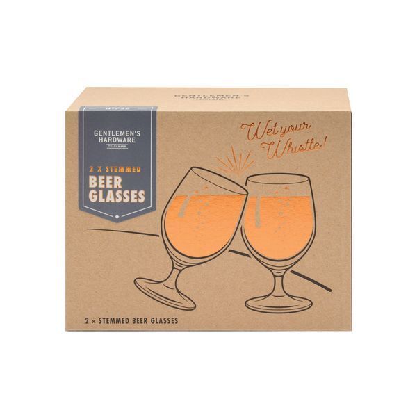 Gentlemen's Hardware Tulip Beer Glasses (Set of 2)