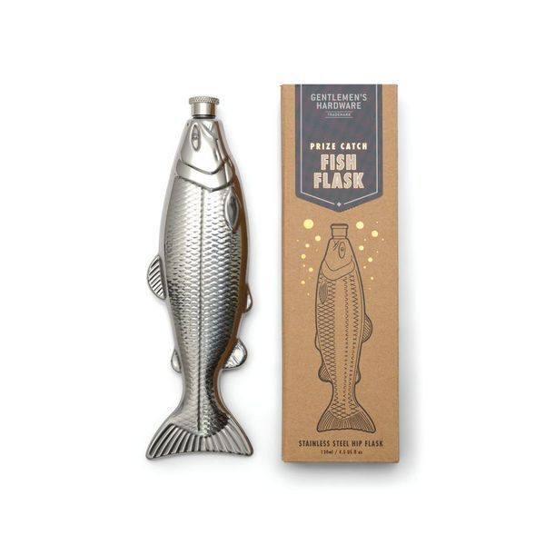 Gentlemen's Hardware Fish Hip Flask - Prize Catch 4.5 fl.oz/130ml