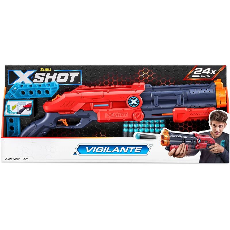 X-Shot Excel Vigilante Foam Blaster (with 24 Darts)